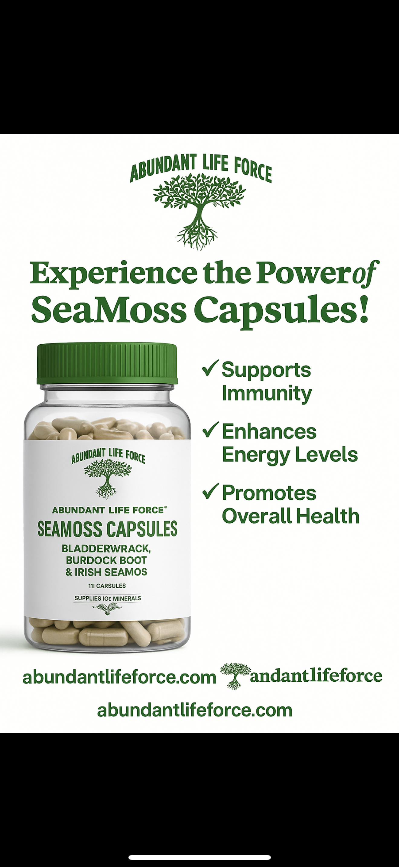 Bladderwrack, Irish Moss & Burdock Root Capsules