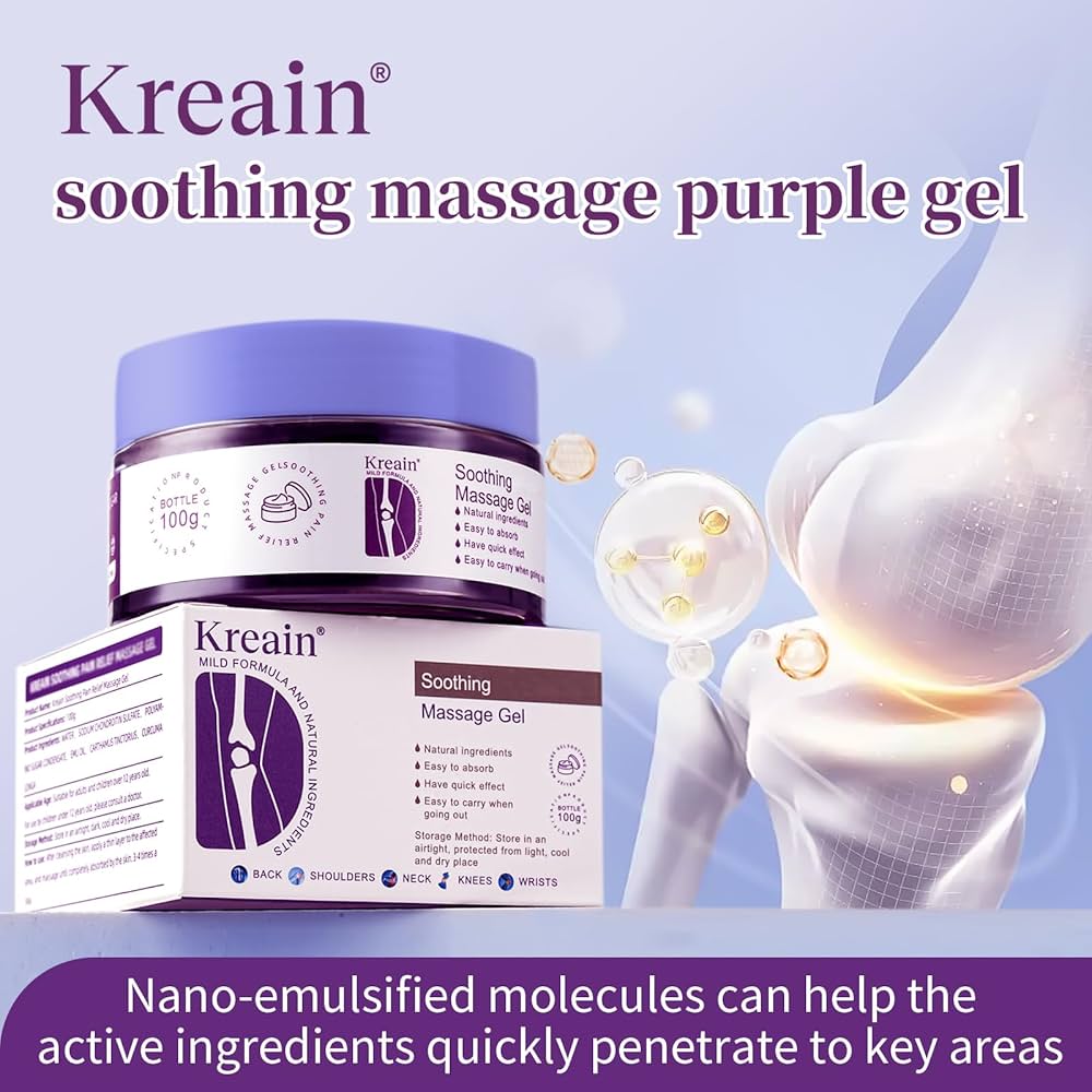 Comfort Massage Gel | Soothing Joint & Muscle Relief Gel | Fast Absorbing Herbal Massage Formula