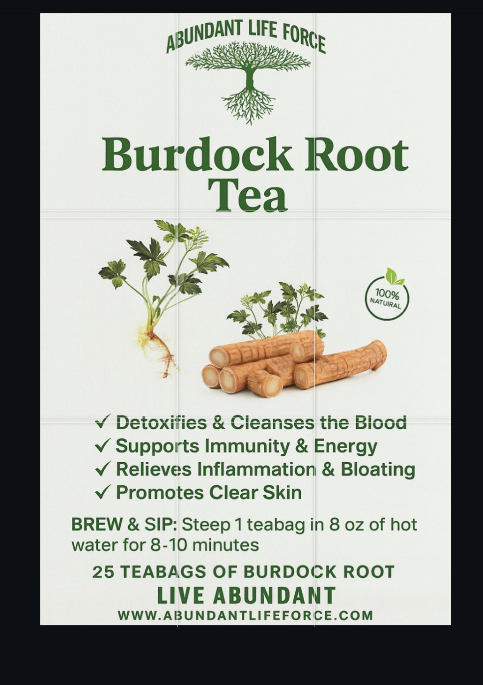 Té de raíz de bardana – Limpia, cura y energiza