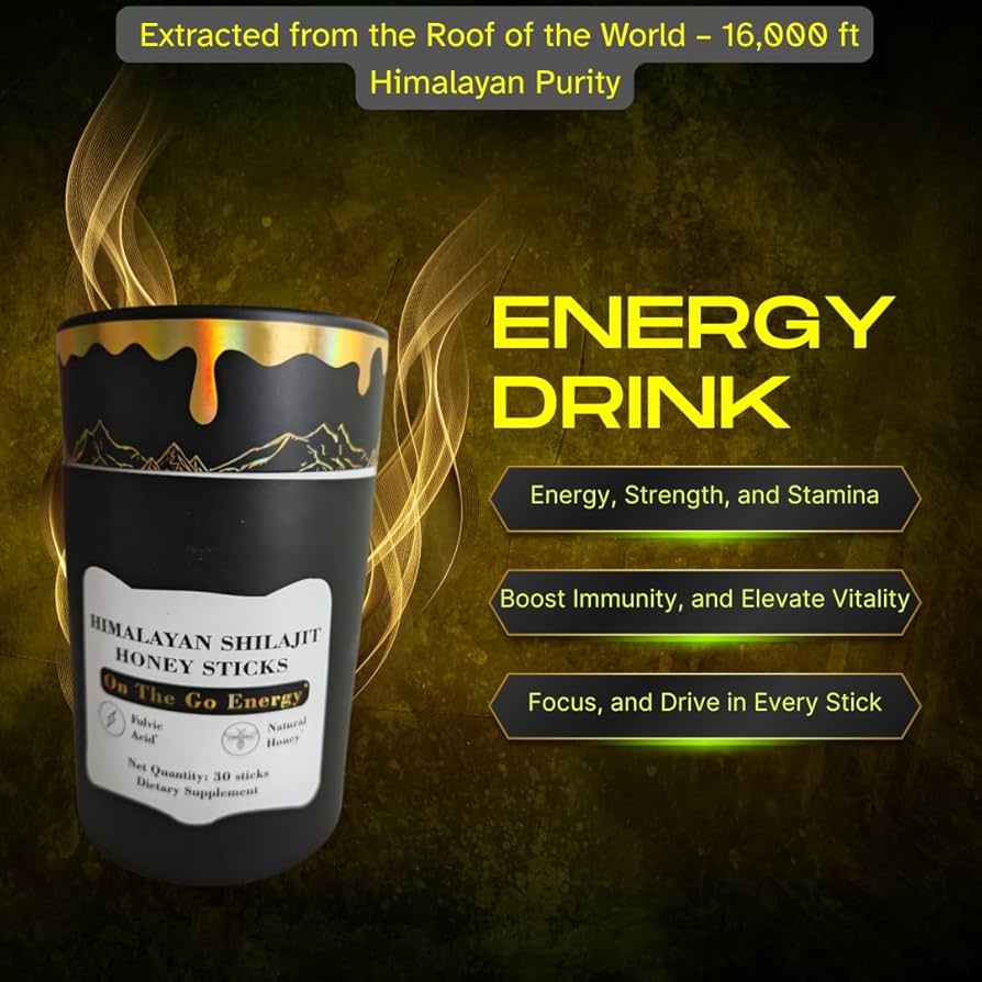 Pure Himalayan Shilajit Honey Sticks for Men and Women