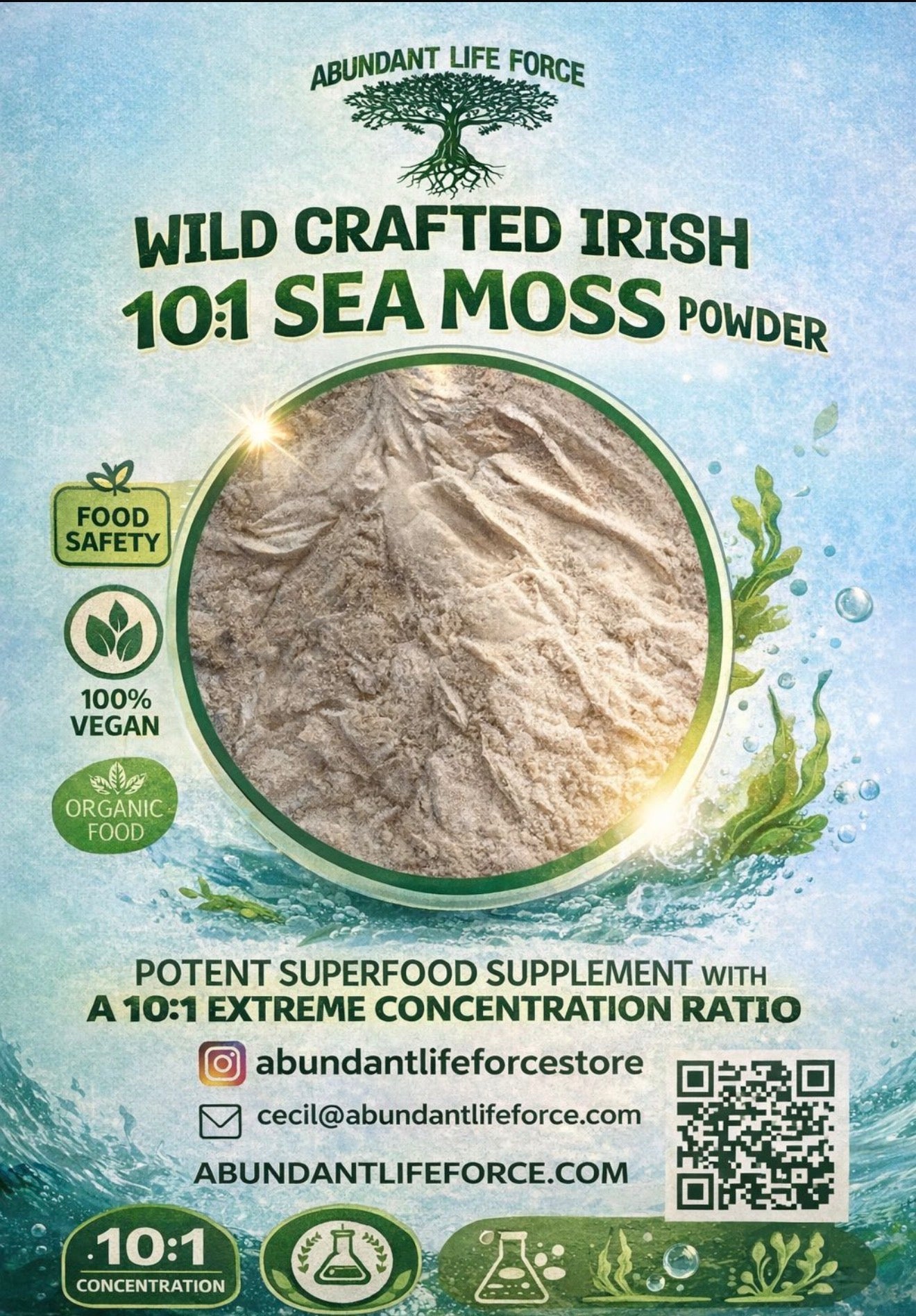 WildCrafted 10:1 Seamoss Powder