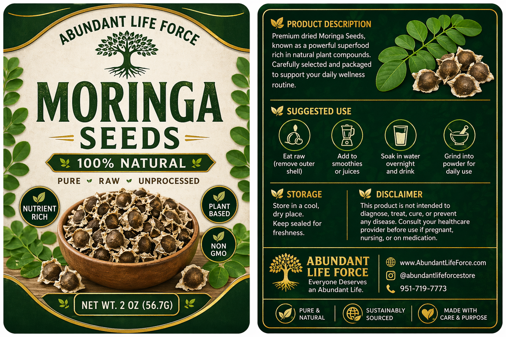 Semillas de moringa 2 oz
