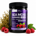 Abundant Life Force Wildcrafted Sea Moss Gummies 1600mg | Energy • Immunity • Digestion Support | 60 Gummies