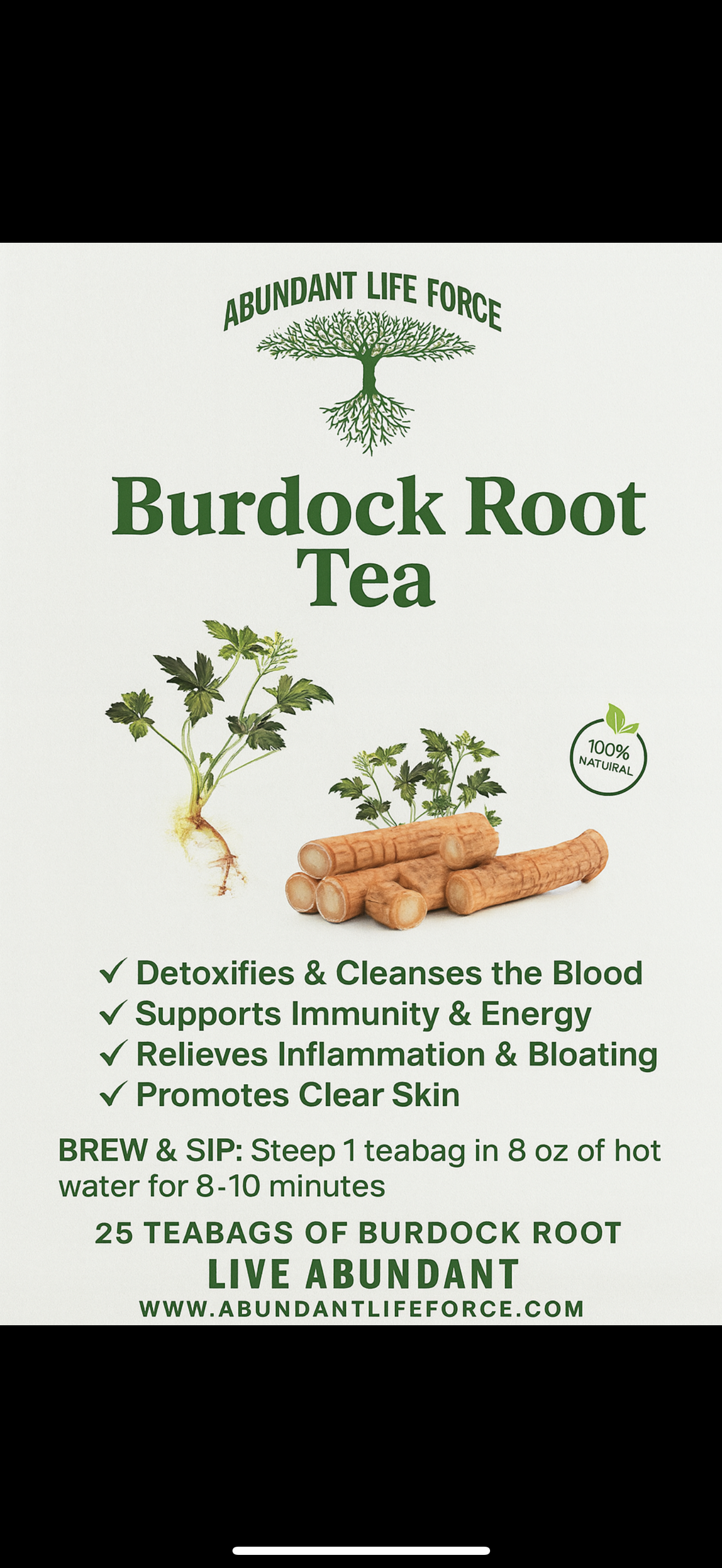 Té de raíz de bardana – Limpia, cura y energiza