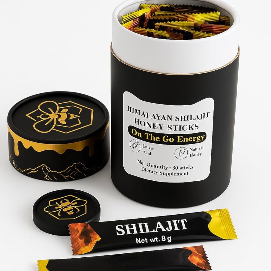 Pure Himalayan Shilajit Honey Sticks for Men and Women