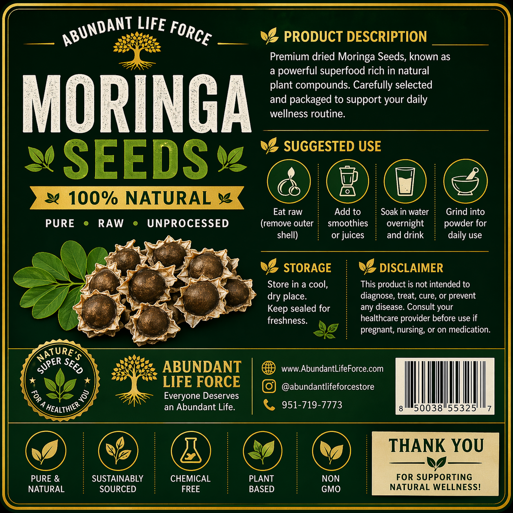 Semillas de moringa 2 oz
