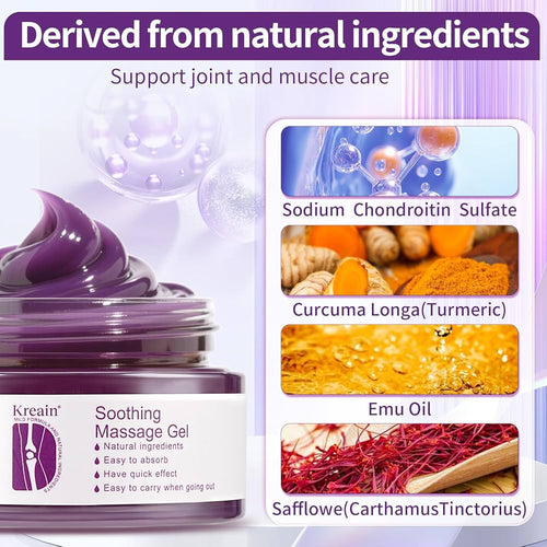 Comfort Massage Gel | Soothing Joint & Muscle Relief Gel | Fast Absorbing Herbal Massage Formula