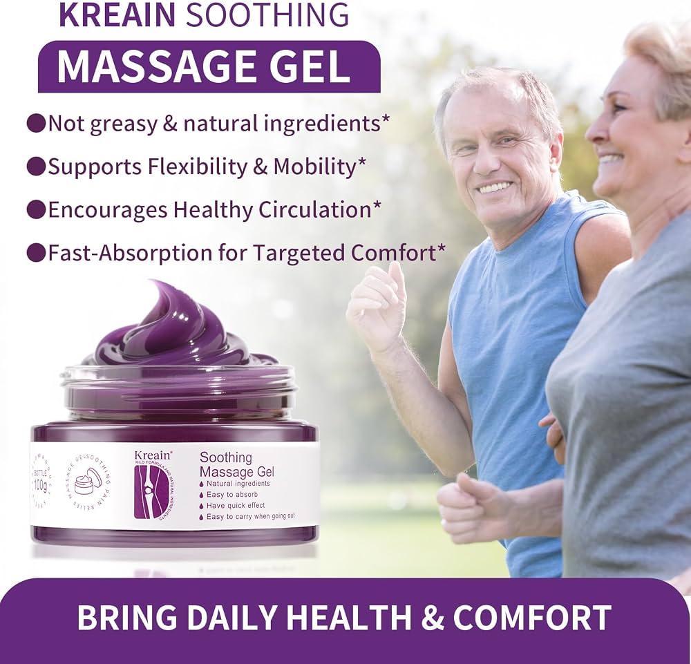 Comfort Massage Gel | Soothing Joint & Muscle Relief Gel | Fast Absorbing Herbal Massage Formula