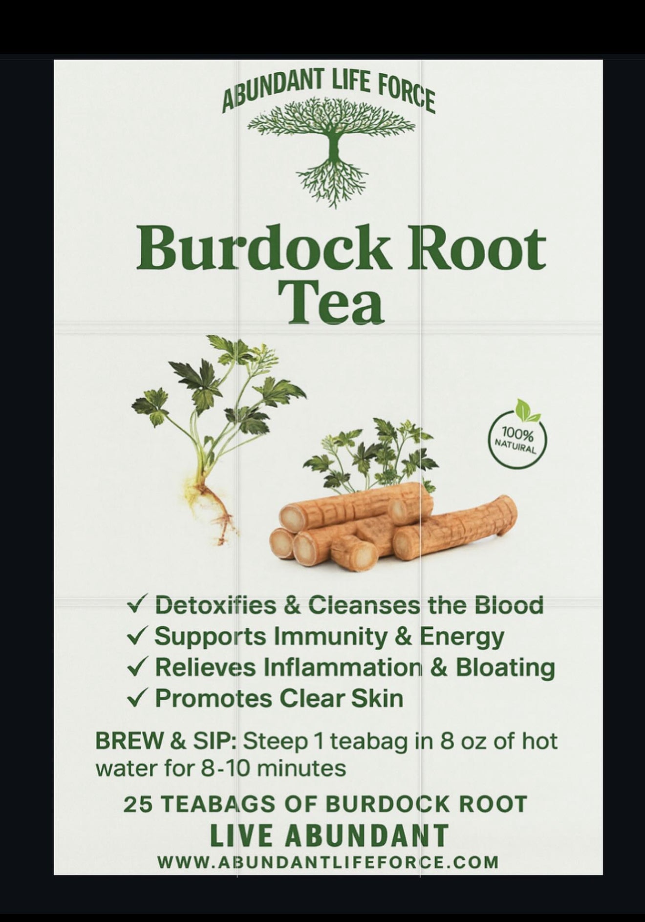 Té de raíz de bardana – Limpia, cura y energiza
