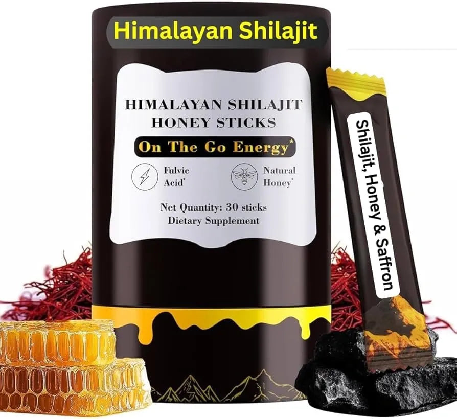 Pure Himalayan Shilajit Honey Sticks for Men and Women