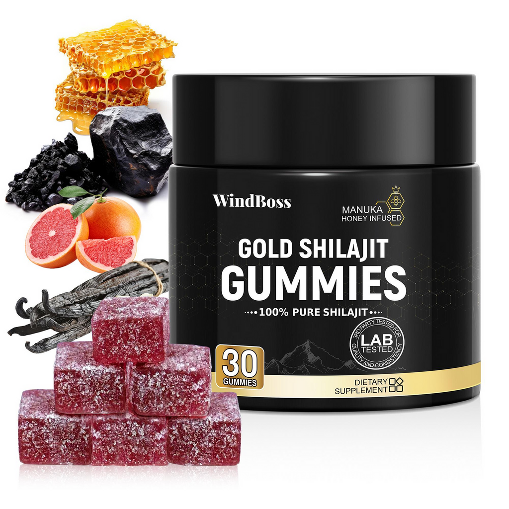 GOMITAS DE SHILAJIT DORADO 30 POR BOTELLA