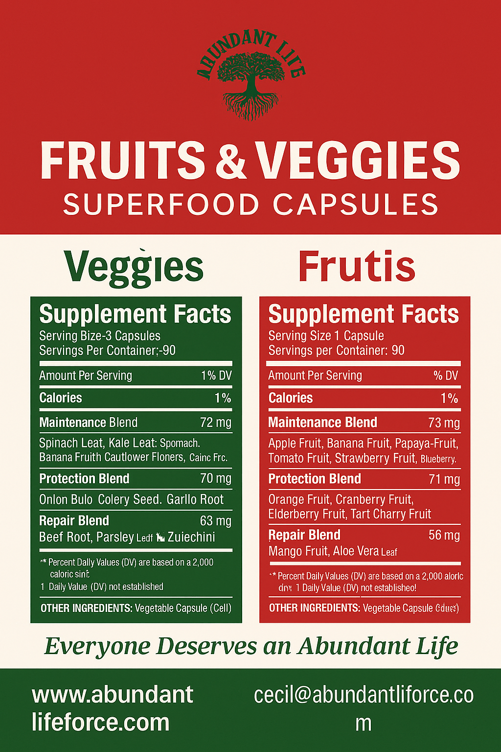 Paquete Superalimentos – Frutas y Verduras